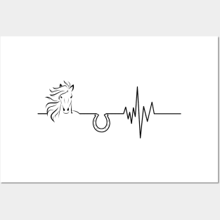 'Horse Heartbeat' Lovely Horse Gift Posters and Art